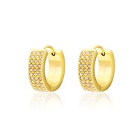 Earrings Brand Woman Elite in Steel Zirconia 09ER060G